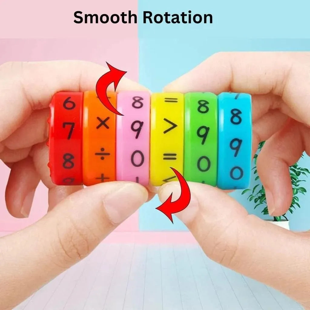 Magnetic Arithmetic Math Learning Toy (Pack of 1 With 6 Blocks)