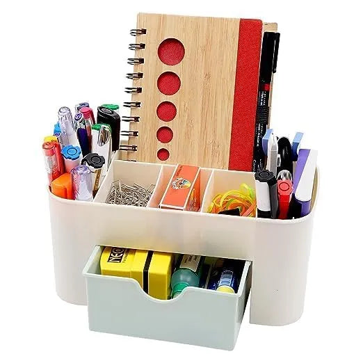 6 Slots And 1 Mini Drawer In This Beauty Organizer for Makeup Tools