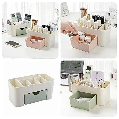 6 Slots And 1 Mini Drawer In This Beauty Organizer for Makeup Tools