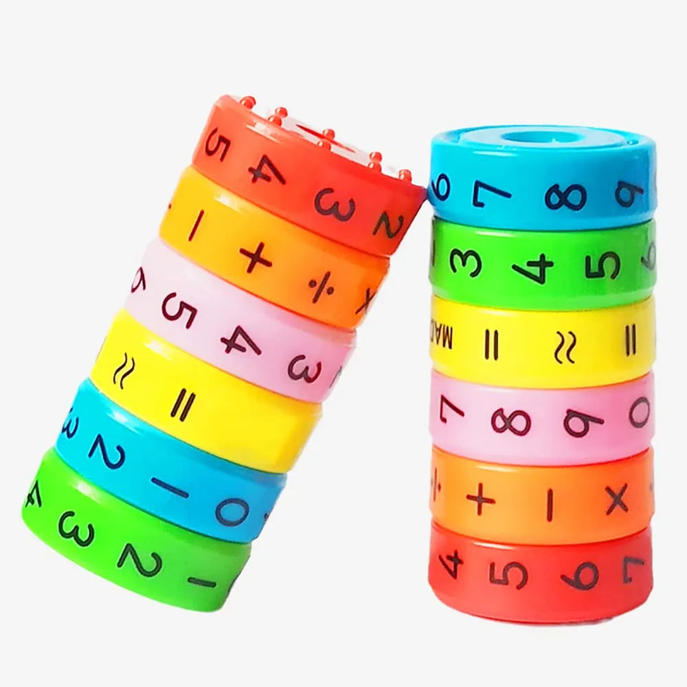 Magnetic Arithmetic Math Learning Toy (Pack of 1 With 6 Blocks)