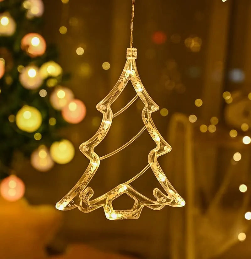 LED Curtain Lights for Christmas (Warm White Light)