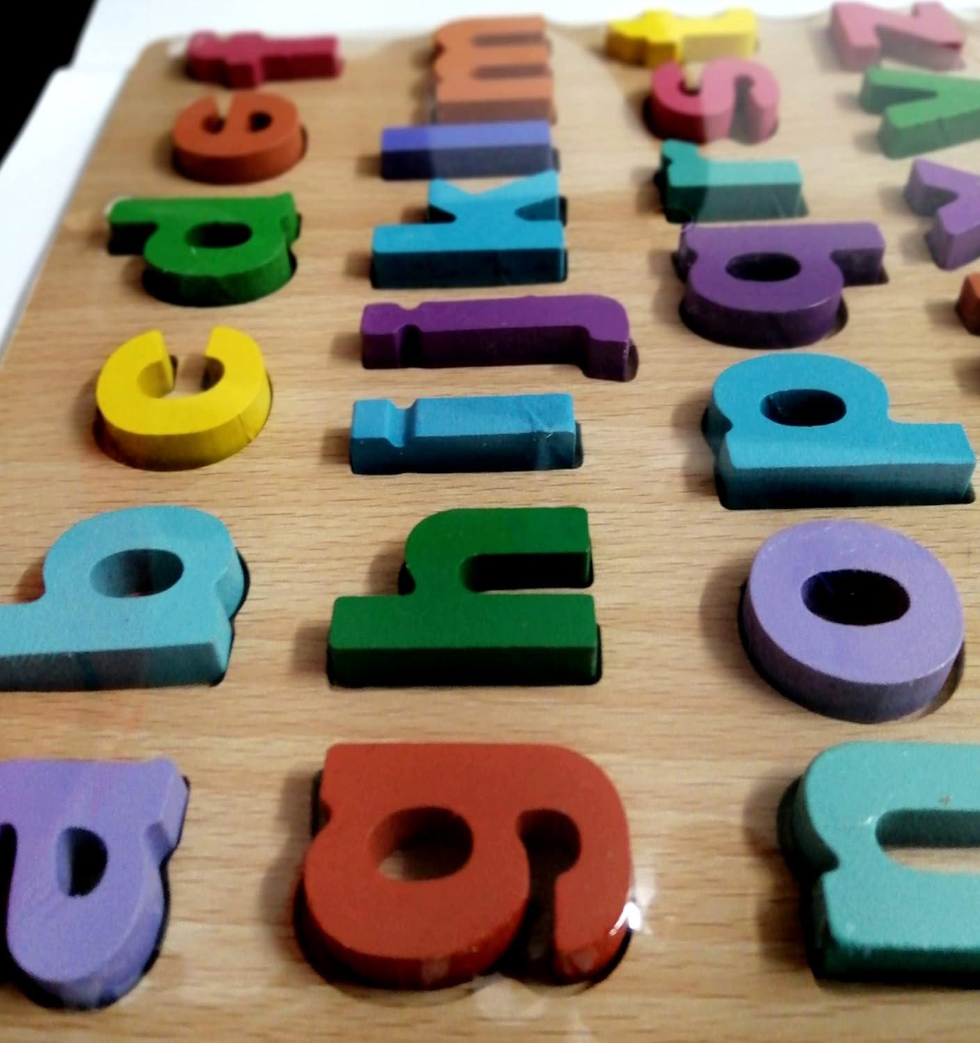 Wooden English Alphabets and Color Learning Educational Board