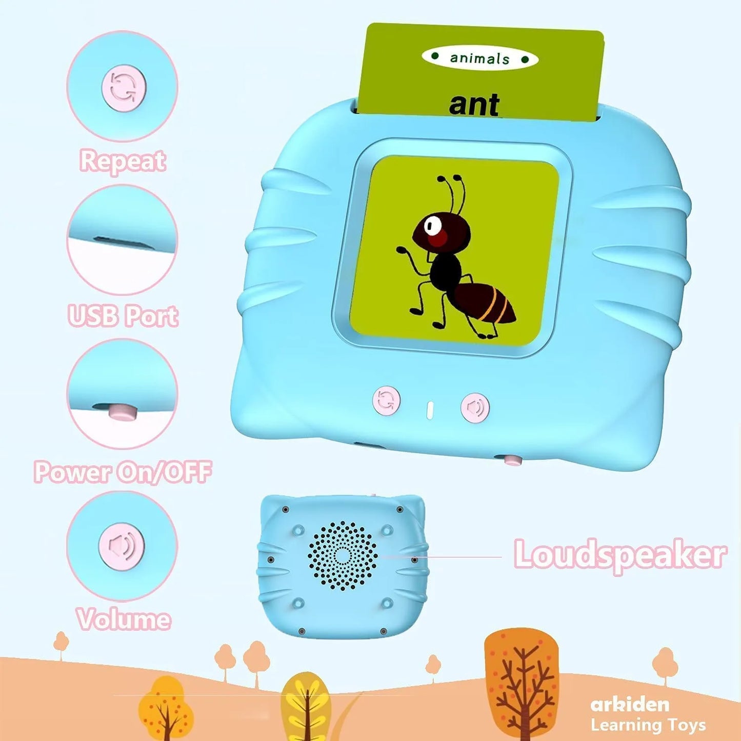 Talking Flash Cards for Early Educational Learning Toy