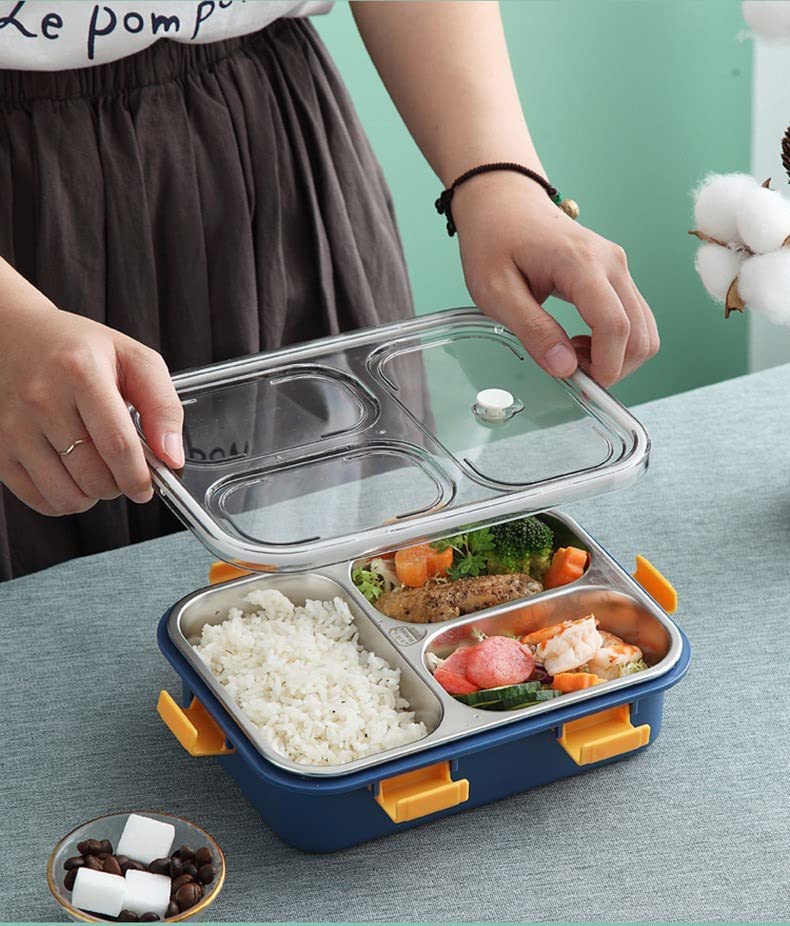 Stainless Steel Lunch Boxes for Kids - Reusable Bento Tiffin Boxes