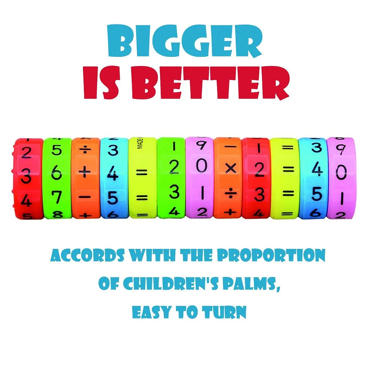 Magnetic Arithmetic Math Learning Toy (Pack of 1 With 6 Blocks)