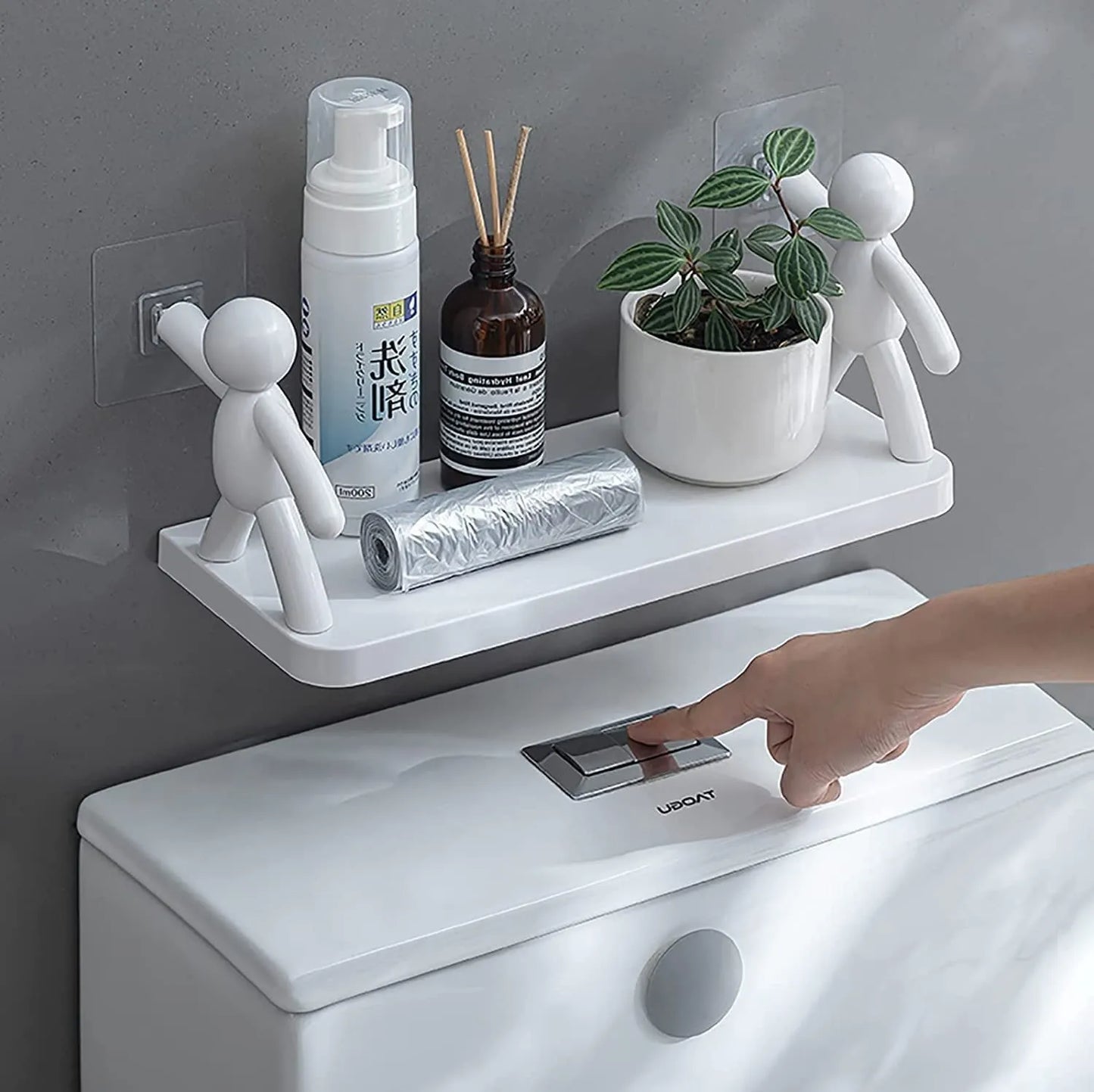 Wall Hanging Bathroom Shelf Storage Rack (Pack of 1)