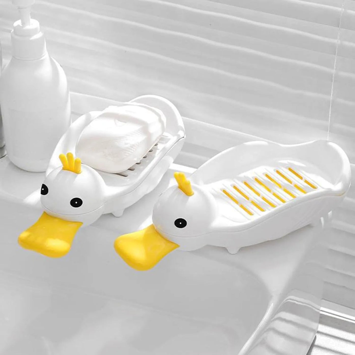 Soap Dish Self Draining Soap Holder Plastic (Pack Of 2)