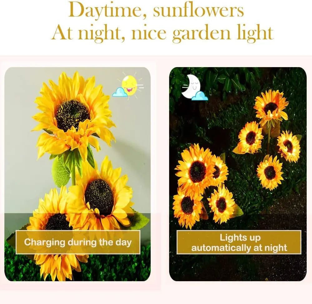 Sunflower Solar Powered Light (Pack of 2)