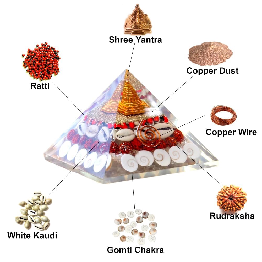 Crystal Wealth Gomati Chakra Shree Yantra Pyramid
