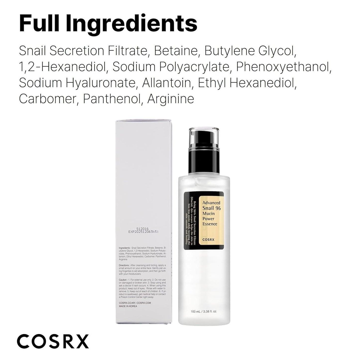 Snail 96 Mucin Power Essence 100 Ml Each Pack of 2