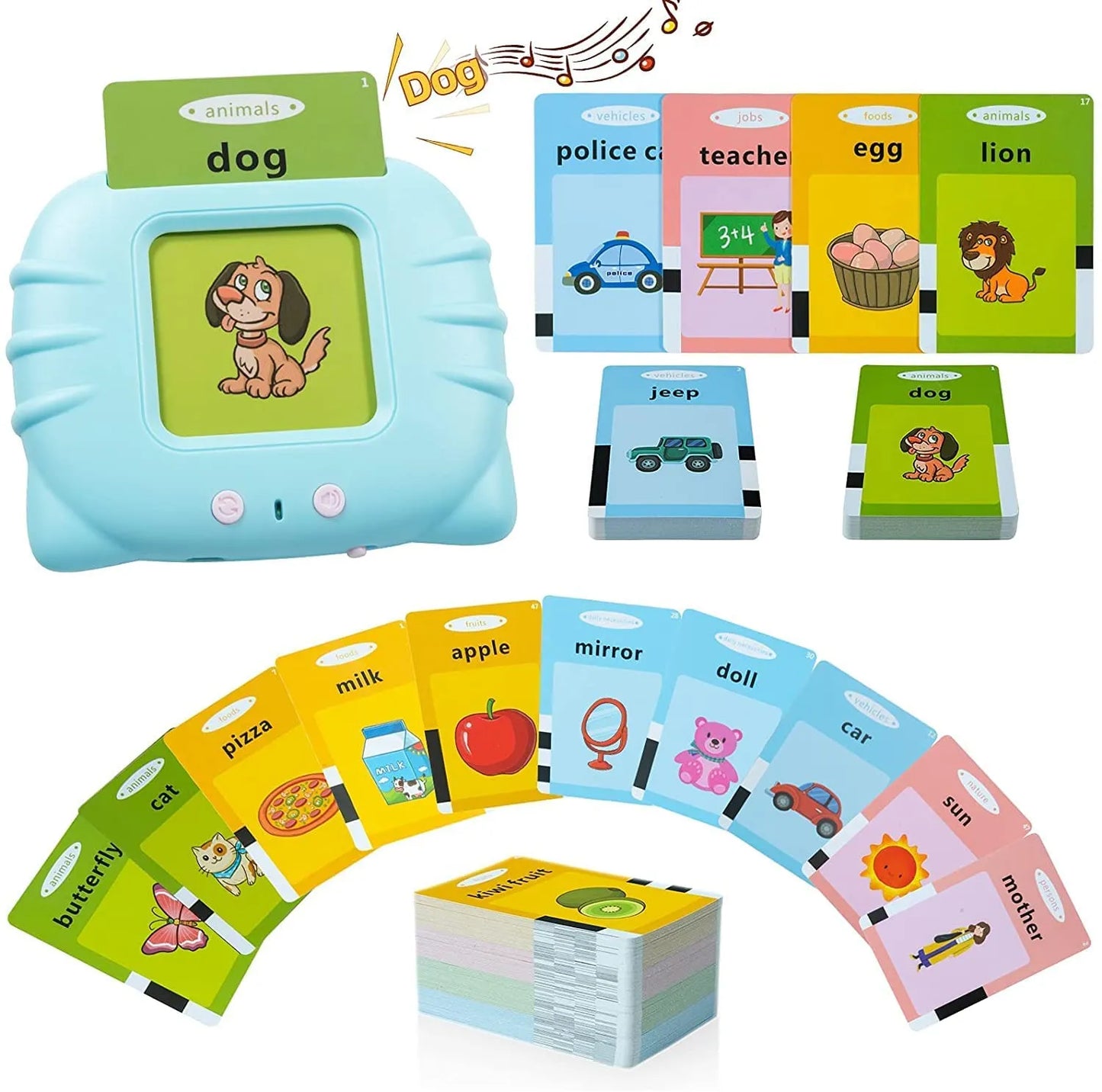 Talking Flash Cards for Early Educational Learning Toy