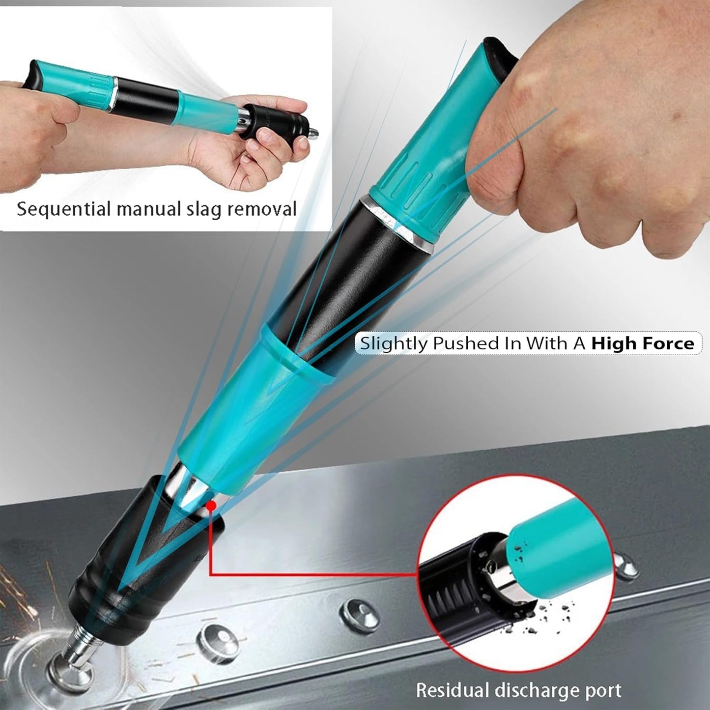 4 Speed Adjustable Manual Steel Concrete Nail Gun Tool