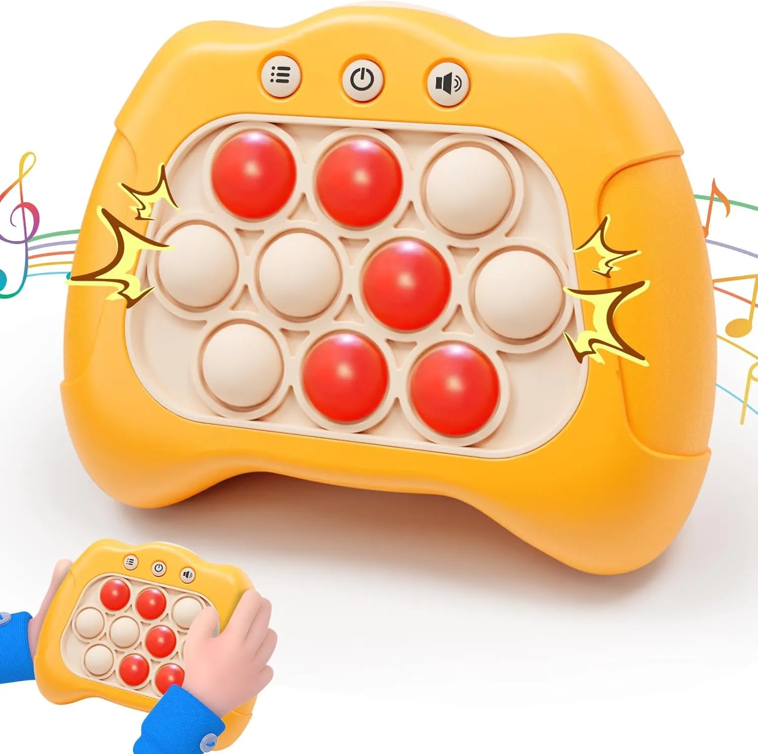 Bubble Pop Fidget Toy, Electronic Quick Push Game Console