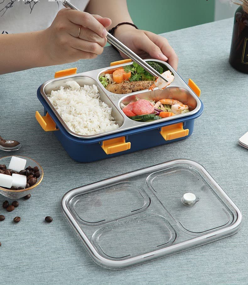 Stainless Steel Lunch Boxes for Kids - Reusable Bento Tiffin Boxes