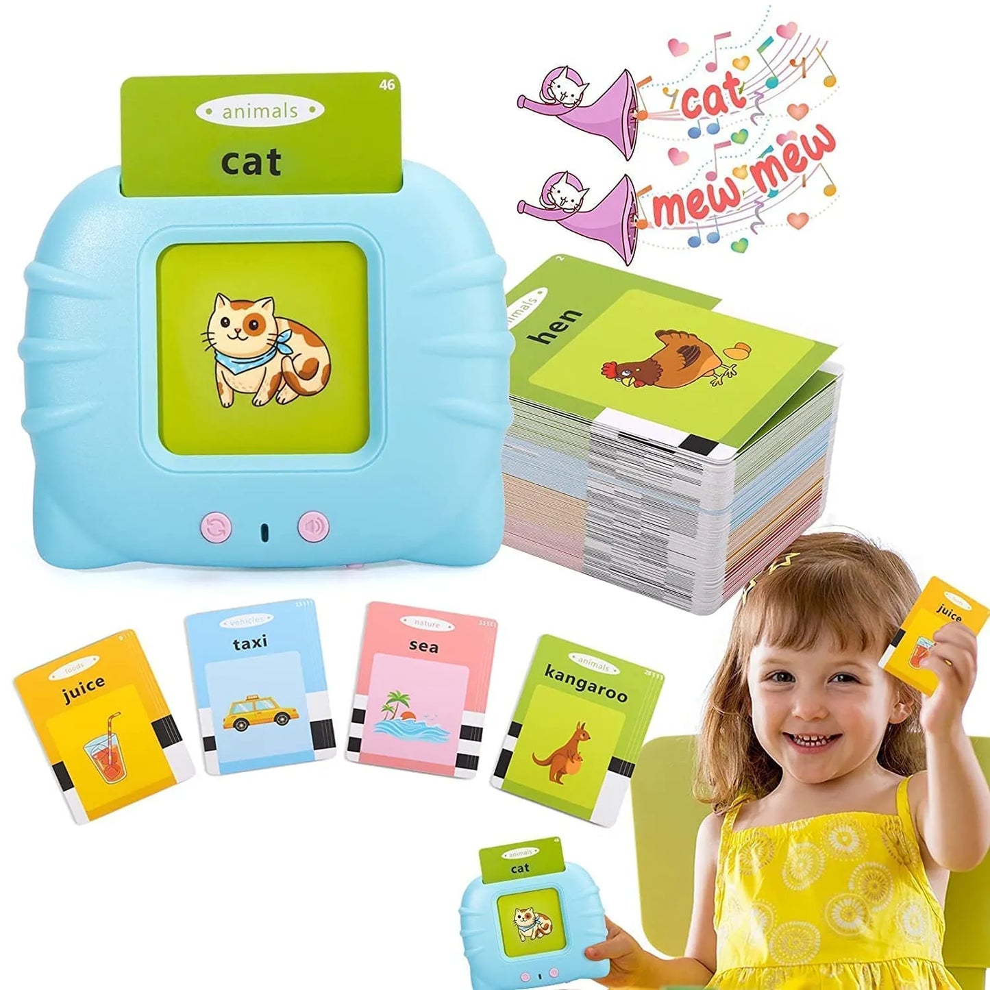 Talking Flash Cards for Early Educational Learning Toy
