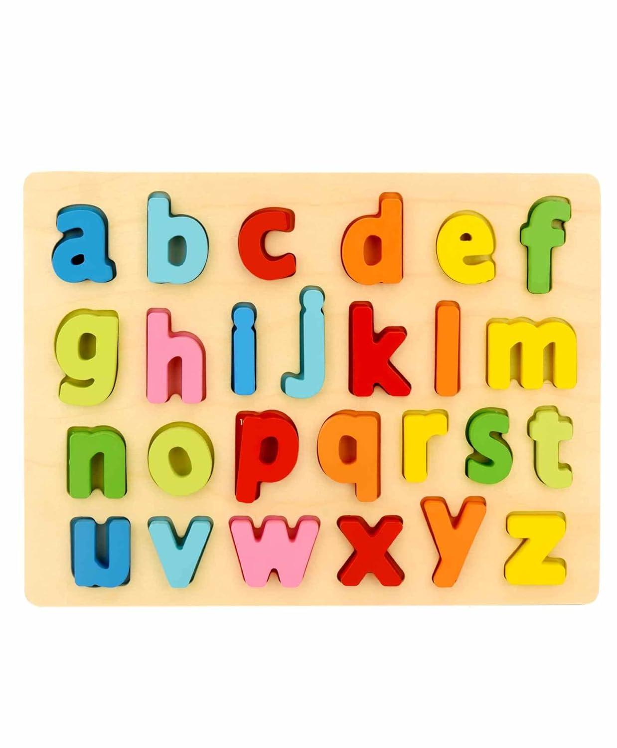 Wooden English Alphabets and Color Learning Educational Board
