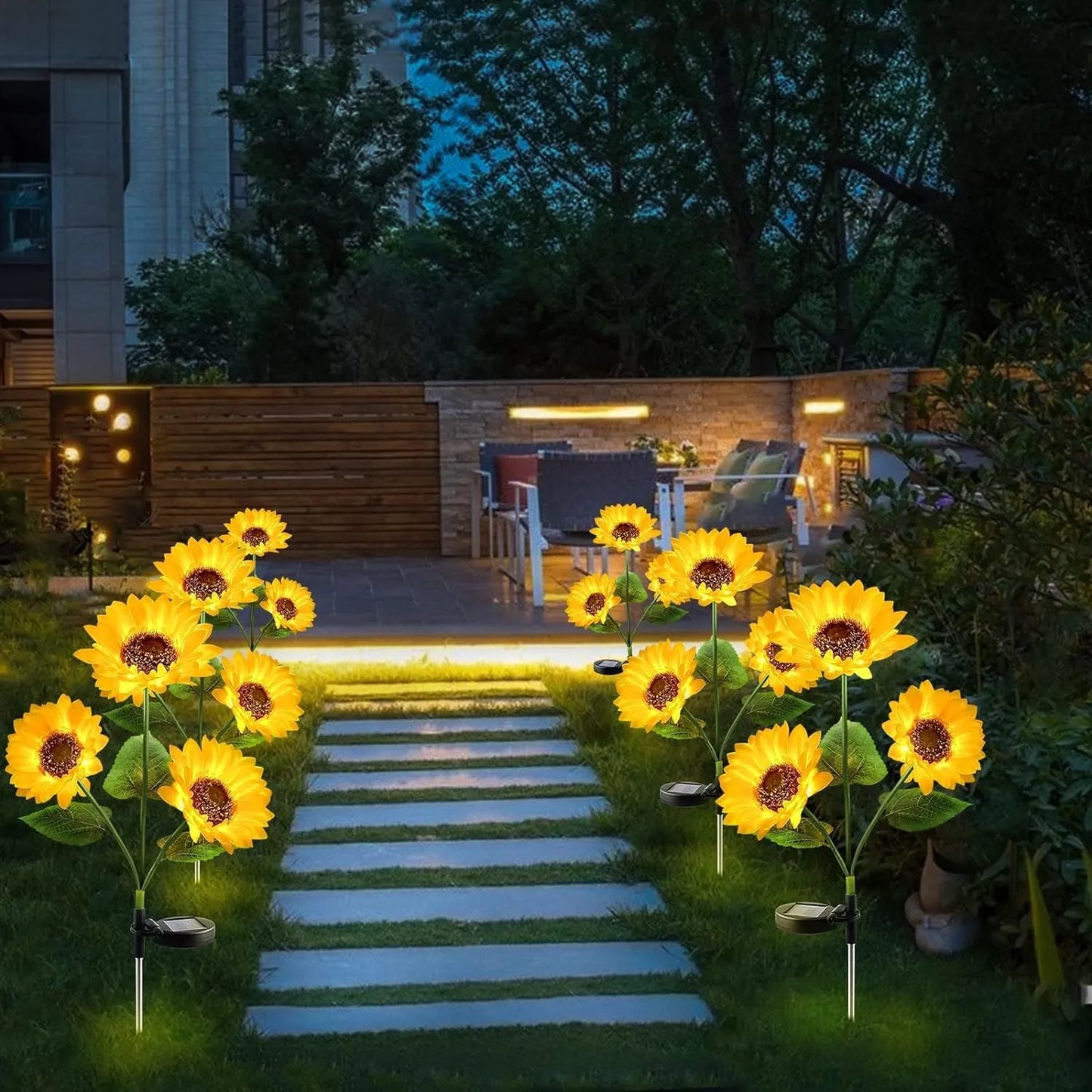 Sunflower Solar Powered Light (Pack of 2)