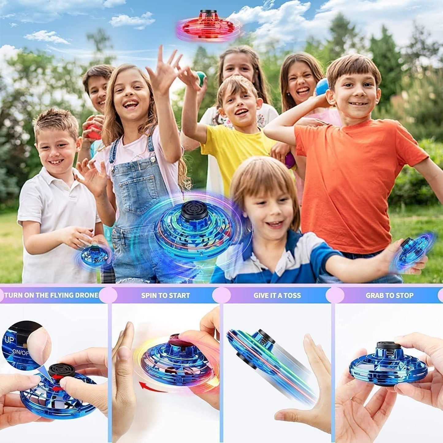 Magic Flying Orb Spinner Outdoor Toys (Assorted Color)