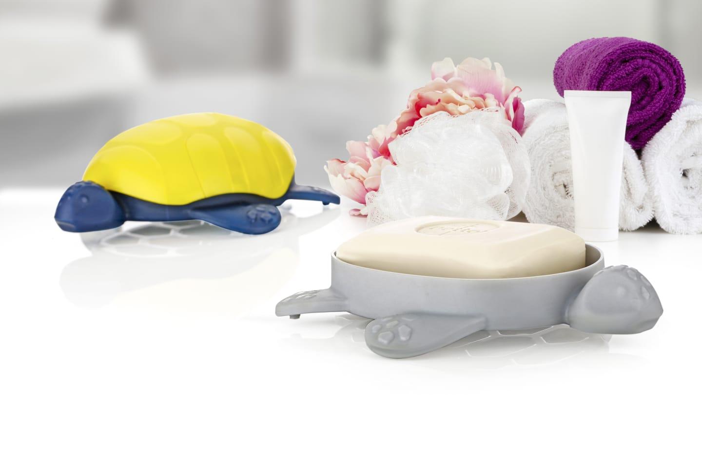 Tortoise Shape Storage Soap Bath Strainer Cover Plastic Soap Dish