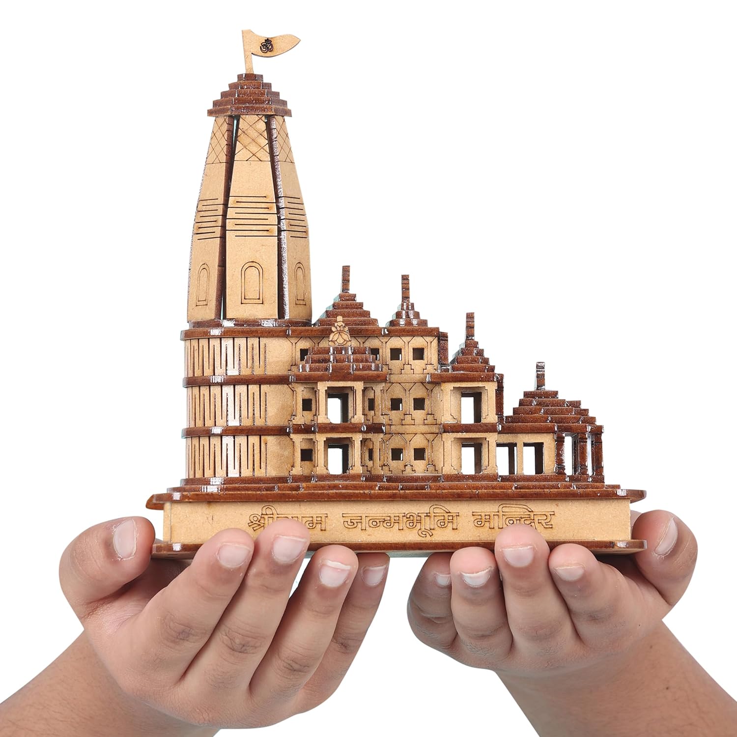 Hand Crafted Sri Ram Temple Wood Statue