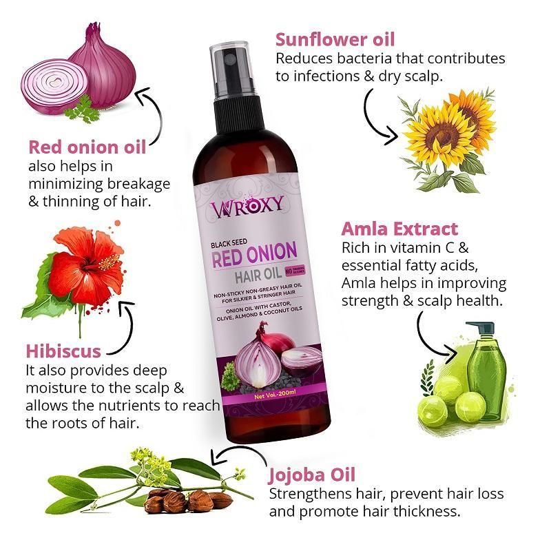 Black Seed Red Onion Hair Oil (200ml) Pack of 2