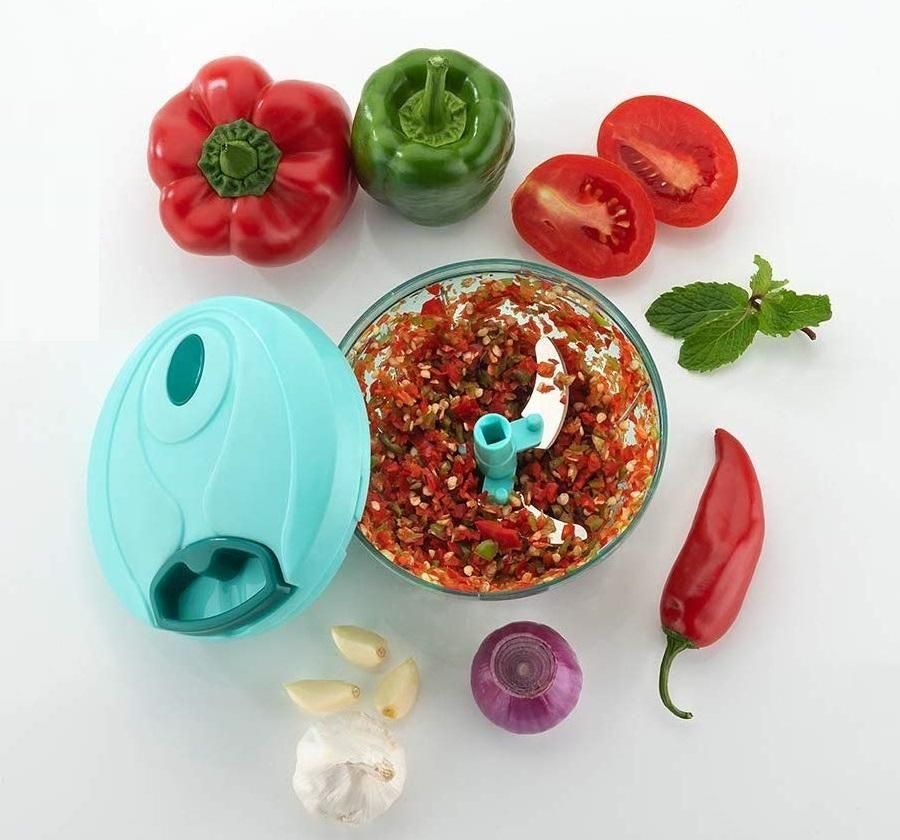 Mini Plastic Vegetable & Fruit Chopper (450ml)