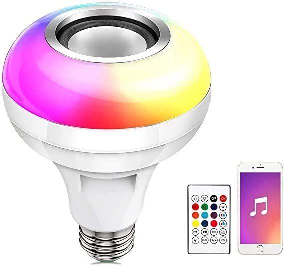 Wireless Speaker Bulb: Smart LED RGB Bluetooth Music Light Bulb