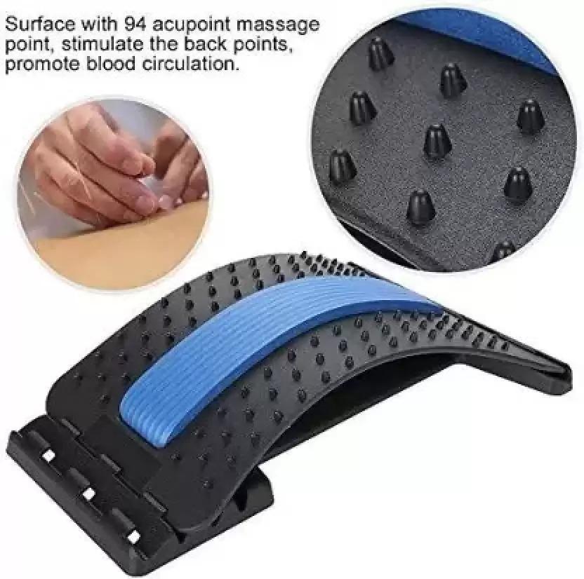 a black and blue bac rest with a blue Back rest