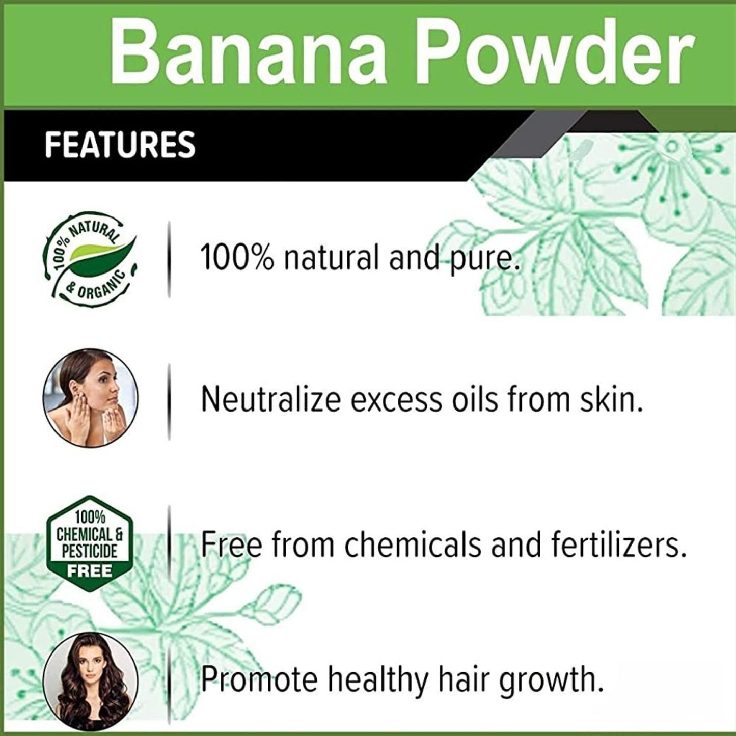 Natural Kaolin Clay & Amla Powder for Hair Pack of 2