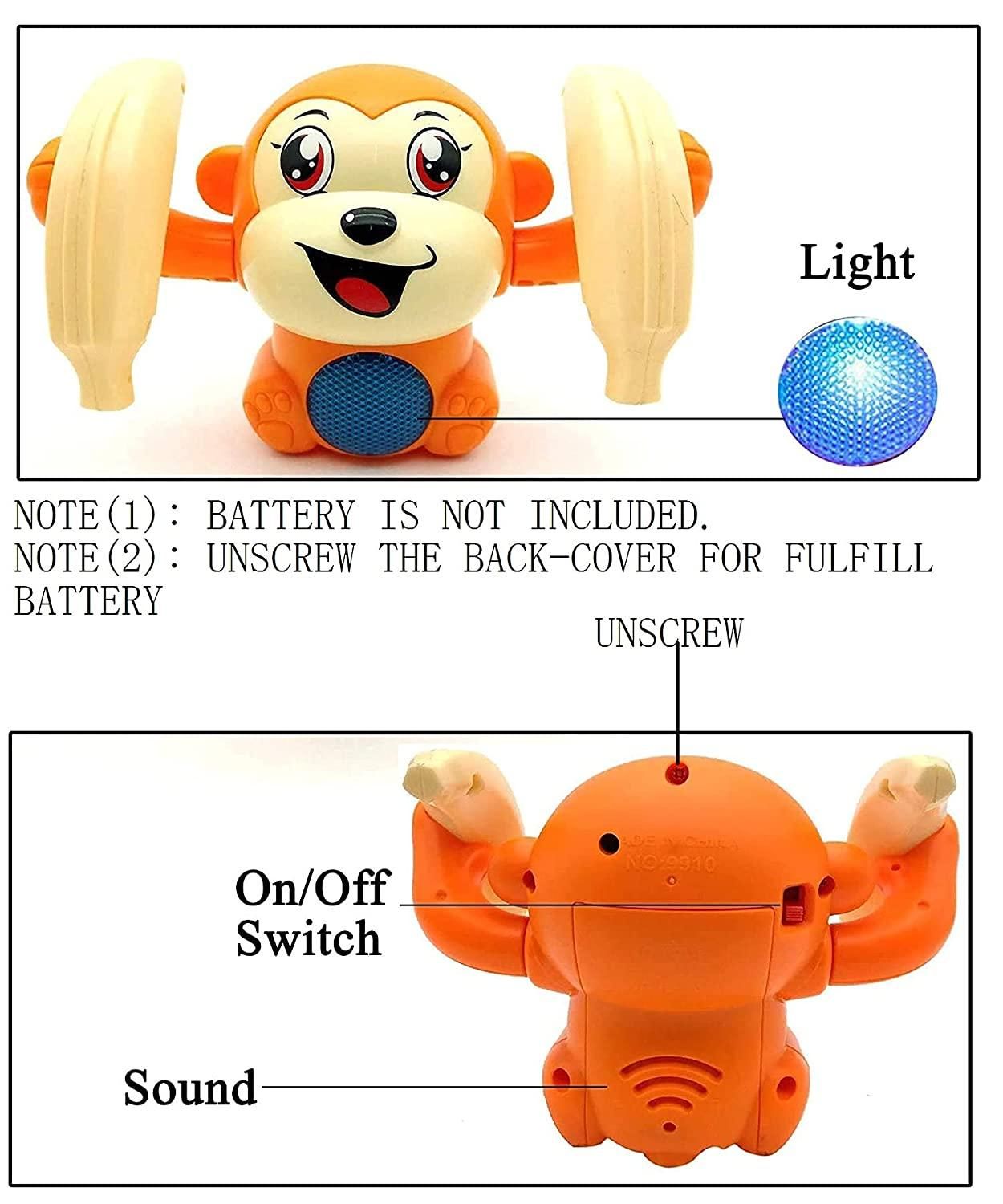 Dancing and Spinning Musical Monkey Toy