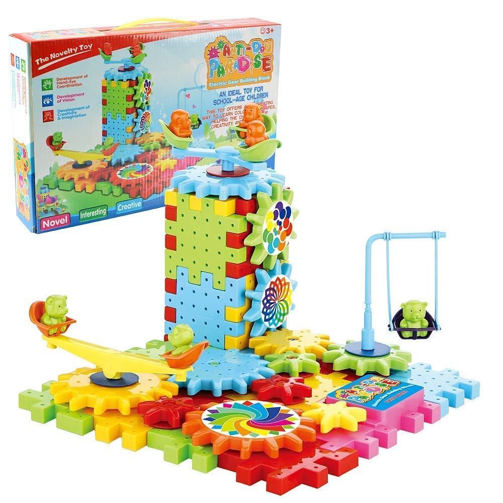 Battery Operated Rotating Building Blocks (81pcs)