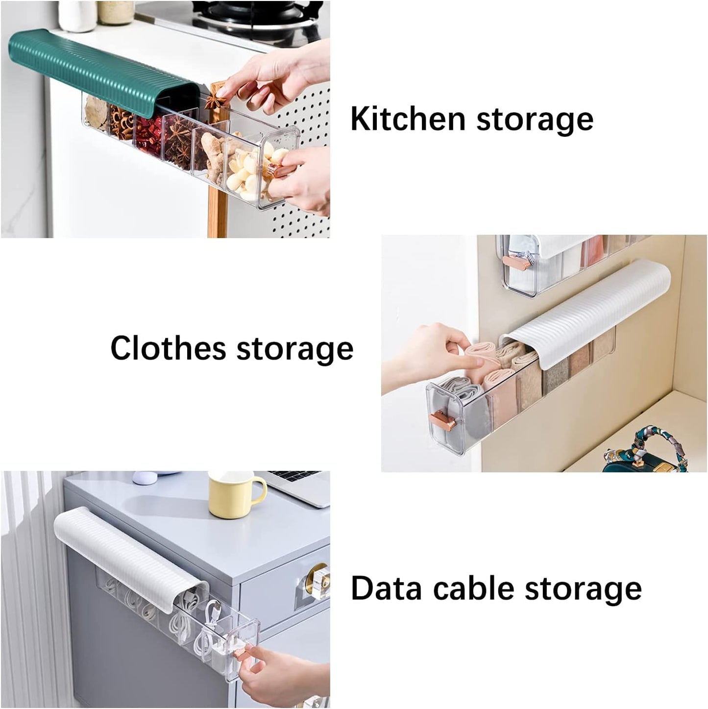 Clear Wall Mounted Drawer Organizer