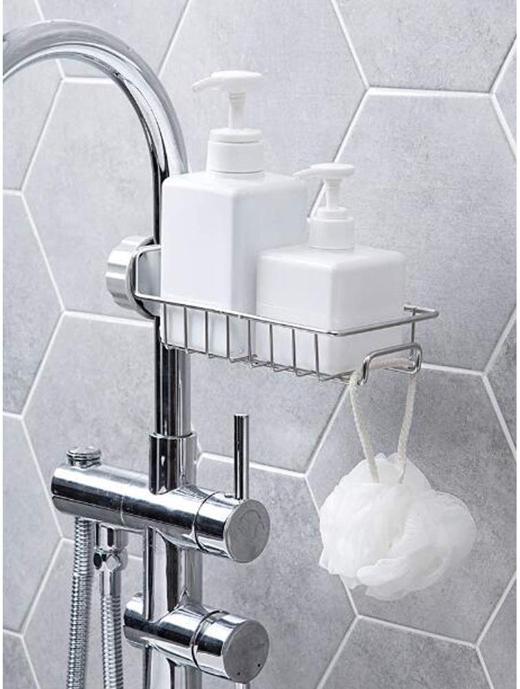 Stainless Steel Sink Kitchen Soap Sponge Holder