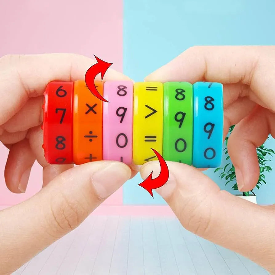 Magnetic Arithmetic Math Learning Toy (Pack of 1 With 6 Blocks)