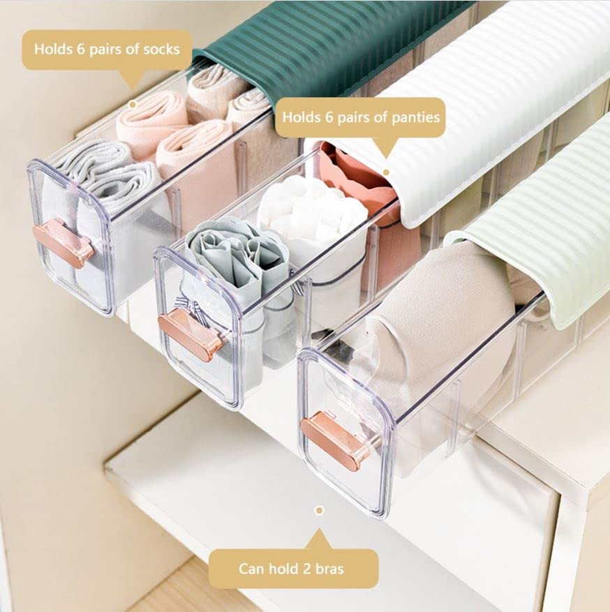 Clear Wall Mounted Drawer Organizer