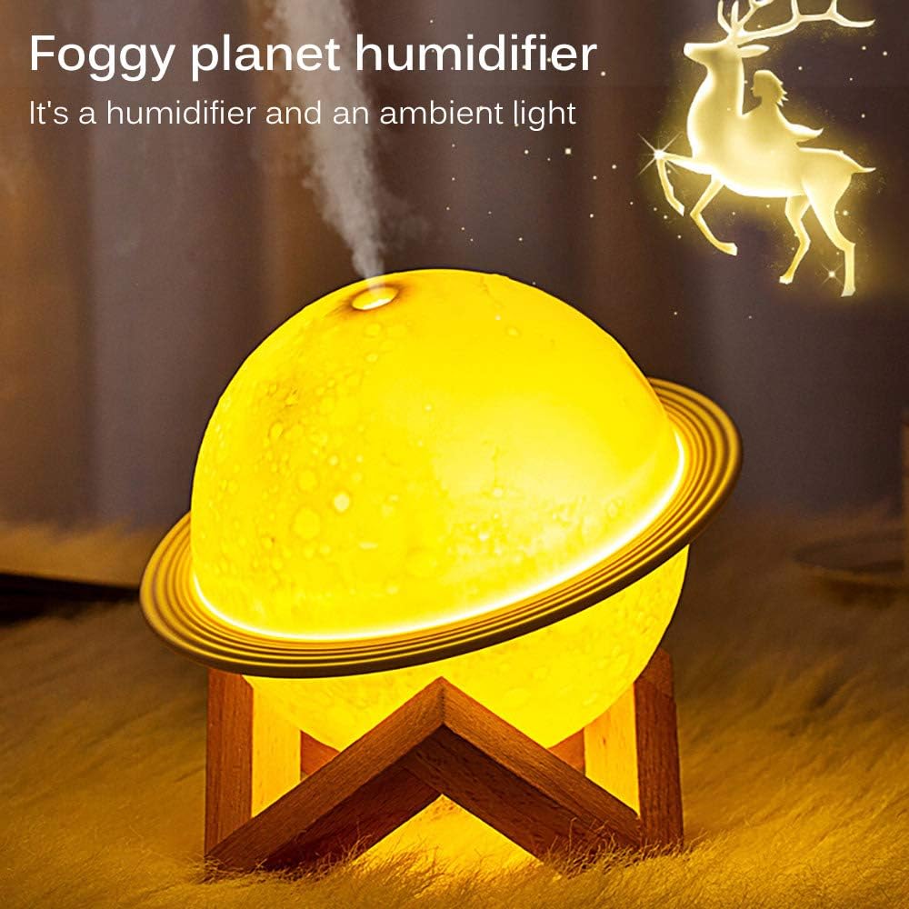 3D Moon Lamp Moonlight Humidifier with Color Changing Night Light