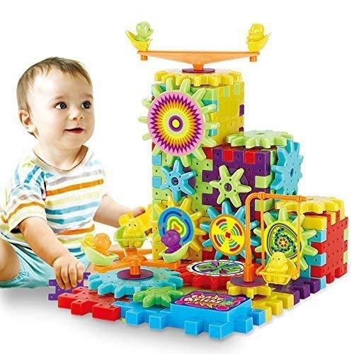 Battery Operated Rotating Building Blocks (81pcs)