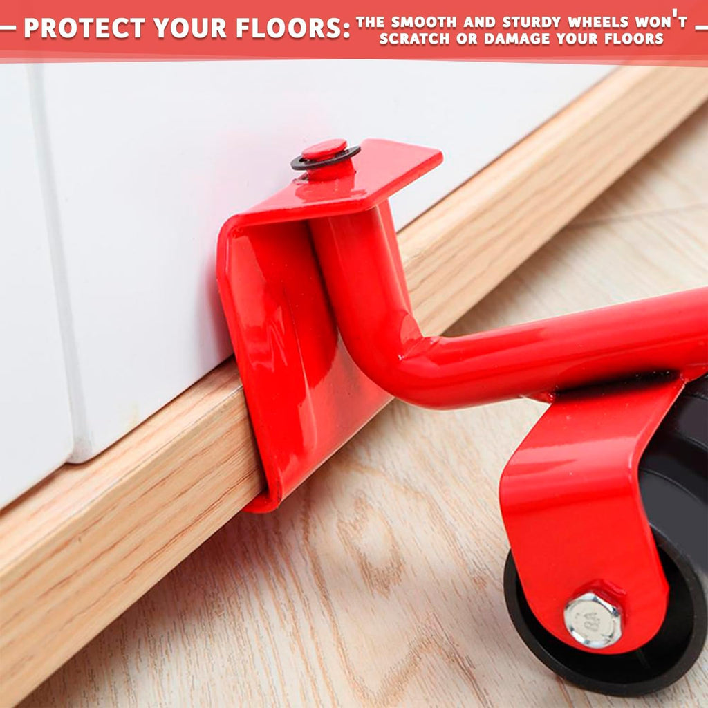 Furniture Lifter -Furniture Lifter Mover Tool Set Heavy Duty Furniture Shifting Lifting Moving Tool with Wheel Pads