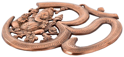 Metal wall hanging of Lord Ganesha with Om