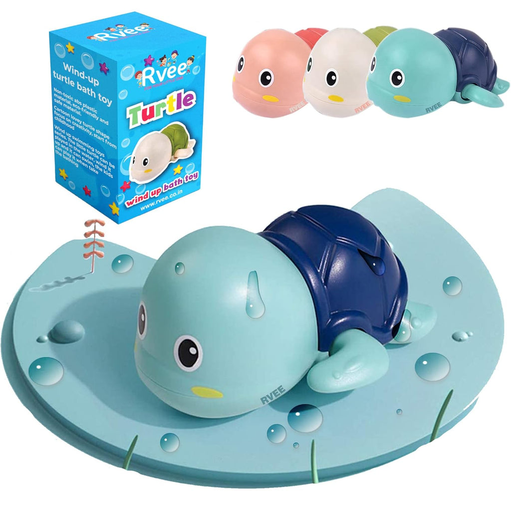 Cute Swimming Turtle Bath Toys for Kids Wind Up Toys