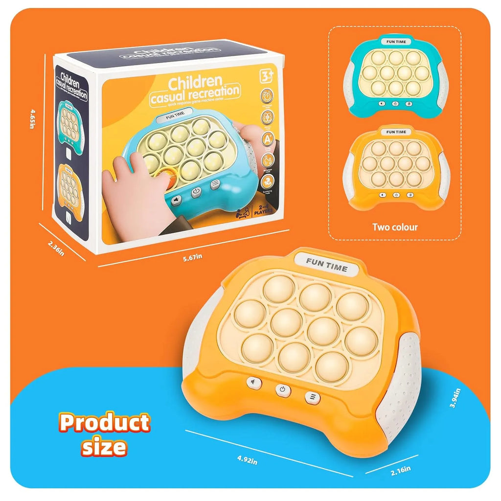 Bubble Pop Fidget Toy, Electronic Quick Push Game Console