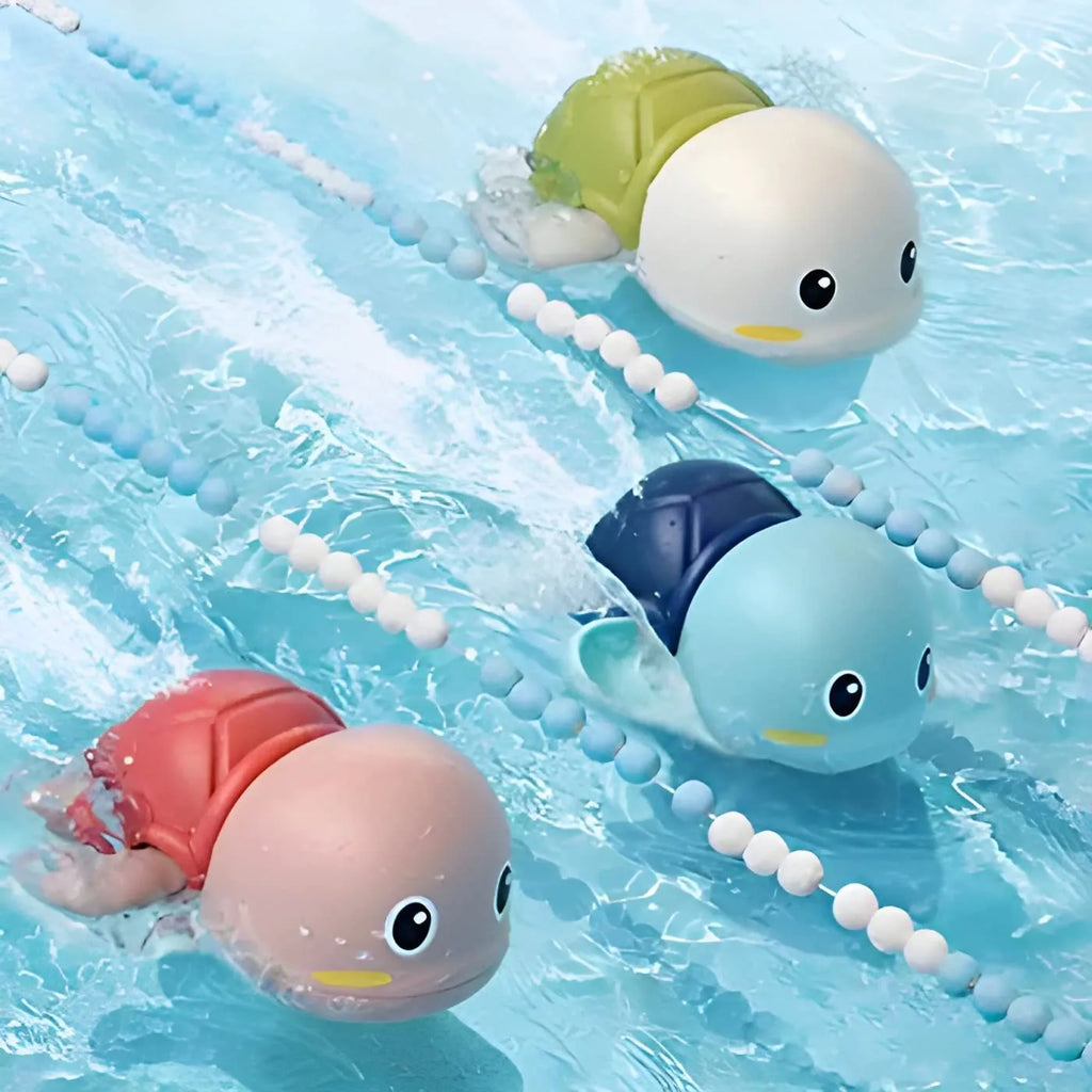 Cute Swimming Turtle Bath Toys for Kids Wind Up Toys