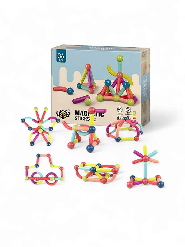 Magnetic Sticks & Balls Construction Kit (36 Pcs)