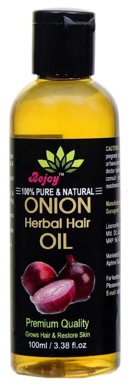 Bejoy Pure & Natural Onion Herbal Hair Oil-200ml (Pack of 2)