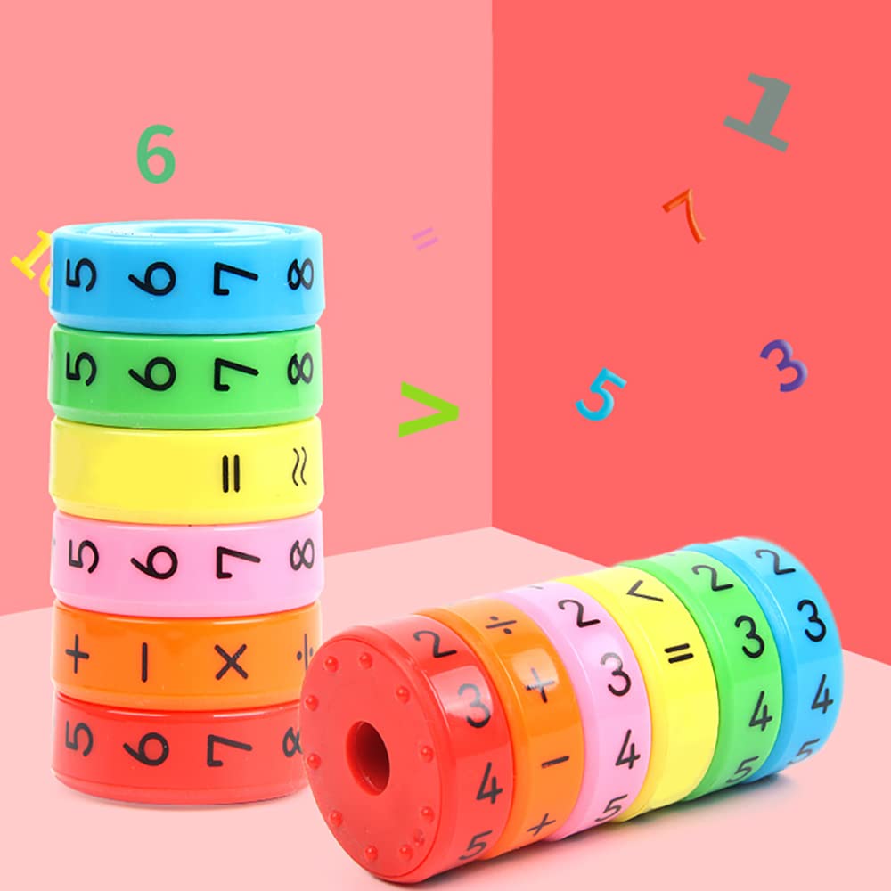 Magnetic Arithmetic Math Learning Toy (Pack of 1 With 6 Blocks)