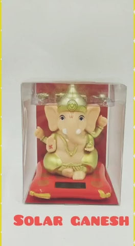 Solar Ganesh Moving Hands for Home Decor