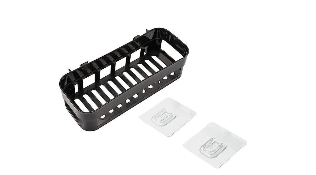 Bathroom Shelf and Rack for Home and Kitchen (4 Black Bathroom Shelf)