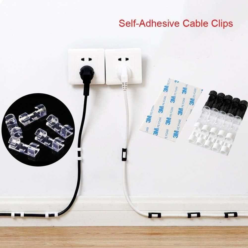 Wire Organizer Clips - Self-Adhesive Cable Management for Home & Office - Pack of 16