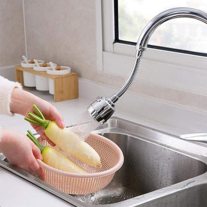 Faucet-360 Degree Flexible Stainless Steel Rotating 2 Modes Water Saving Faucet