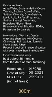 Ginger Hair Growth Shampoo (300ml) Pack of 1
